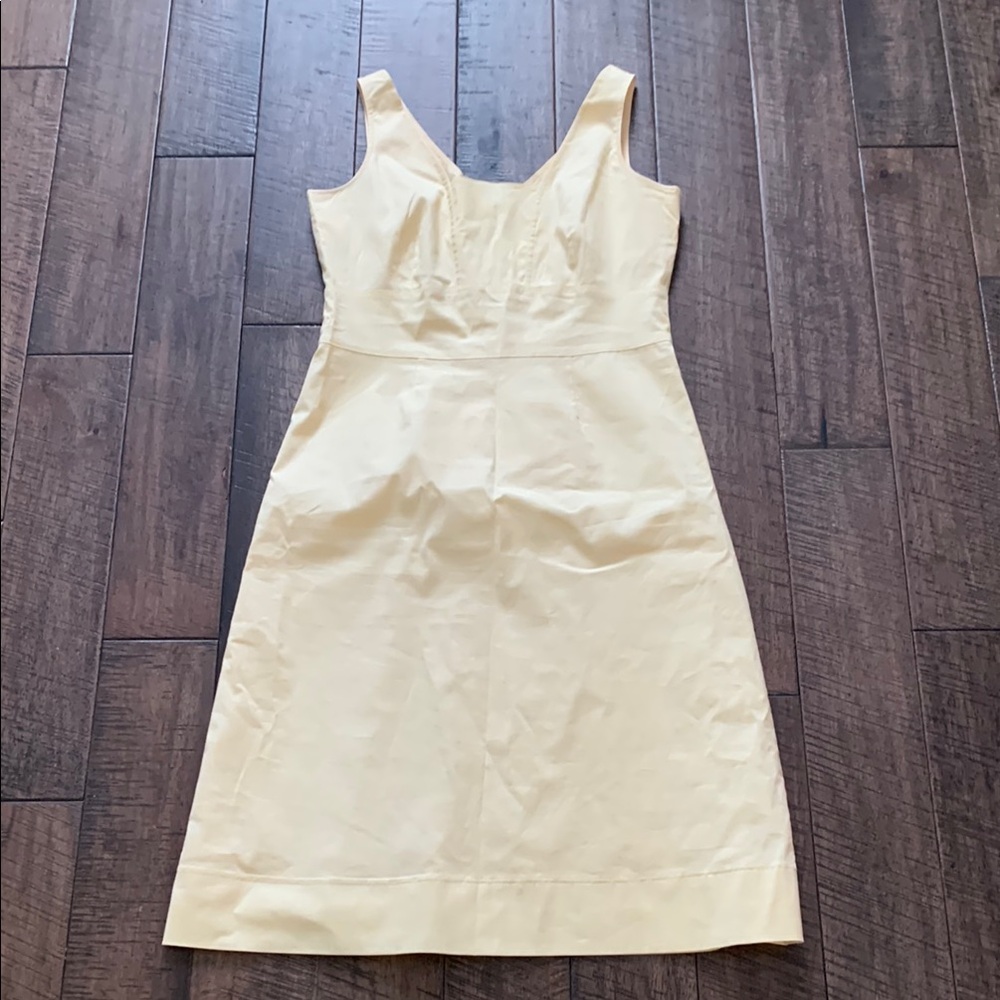J Crew Chic Yellow Sleeveless Dress